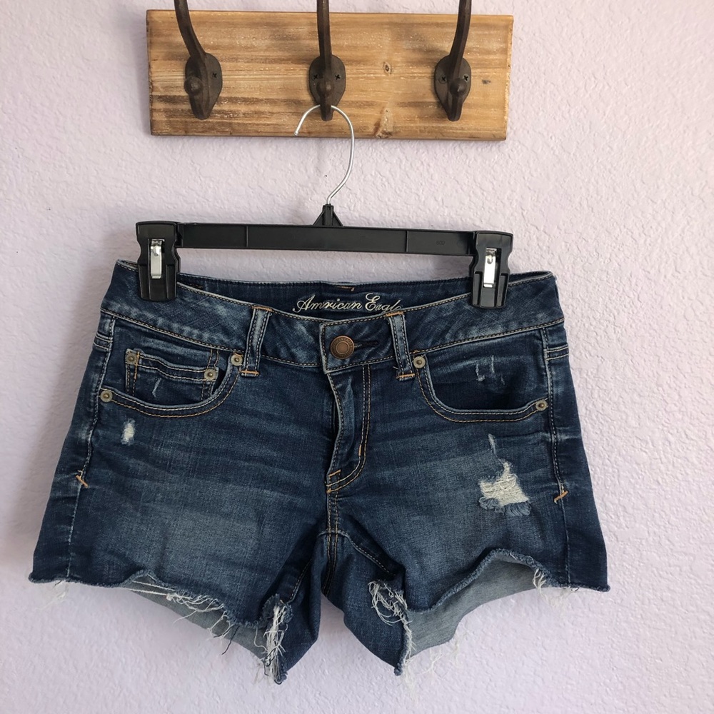 American Eagle super stretch denim shorts